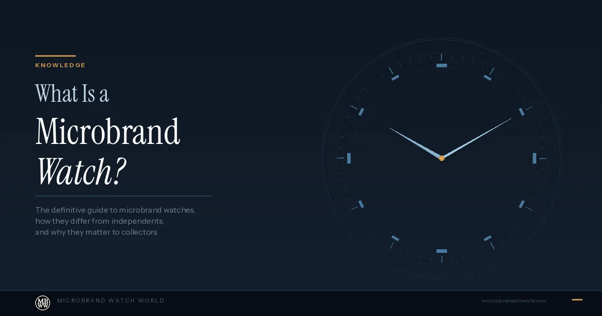 What Is a Microbrand Watch? The Definitive Guide - Microbrand Watch World
